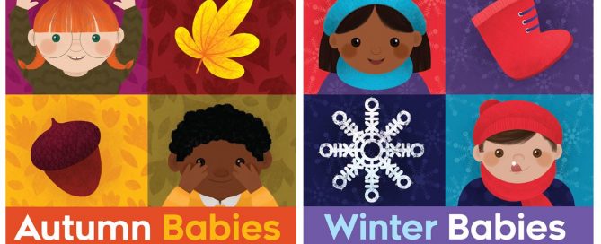 autumn winter babies board books